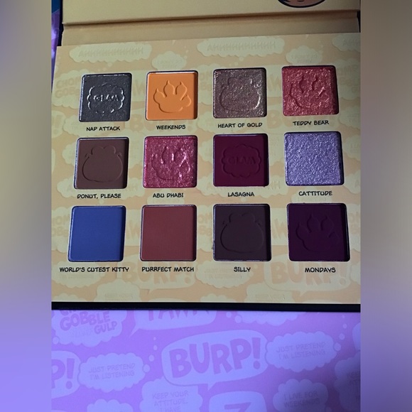 Garfield x Glamlite PR Box Set 7 Pcs Lip kit, blush palette eyeshadow mirror bag - Picture 7 of 13